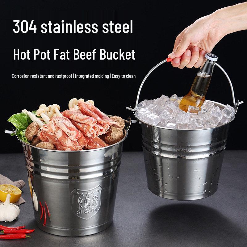Yunduo 304 Stainless Steel Multipurpose Bucket with Lid