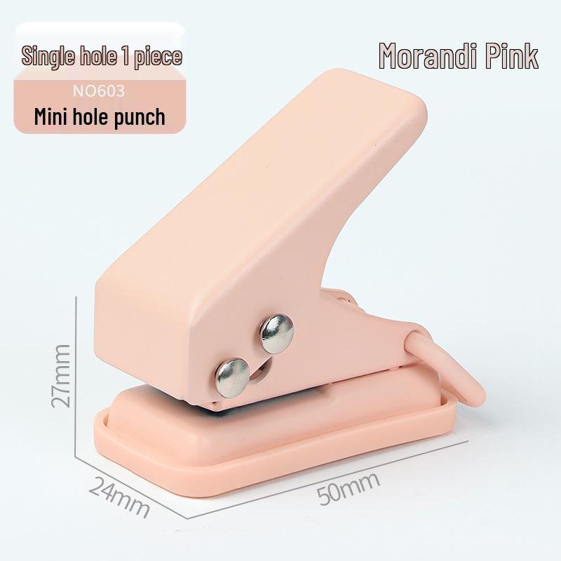 

Huajie Morandi Double-Hole Loose-Leaf Binder Puncher for Student Test Papers and Planner Rings