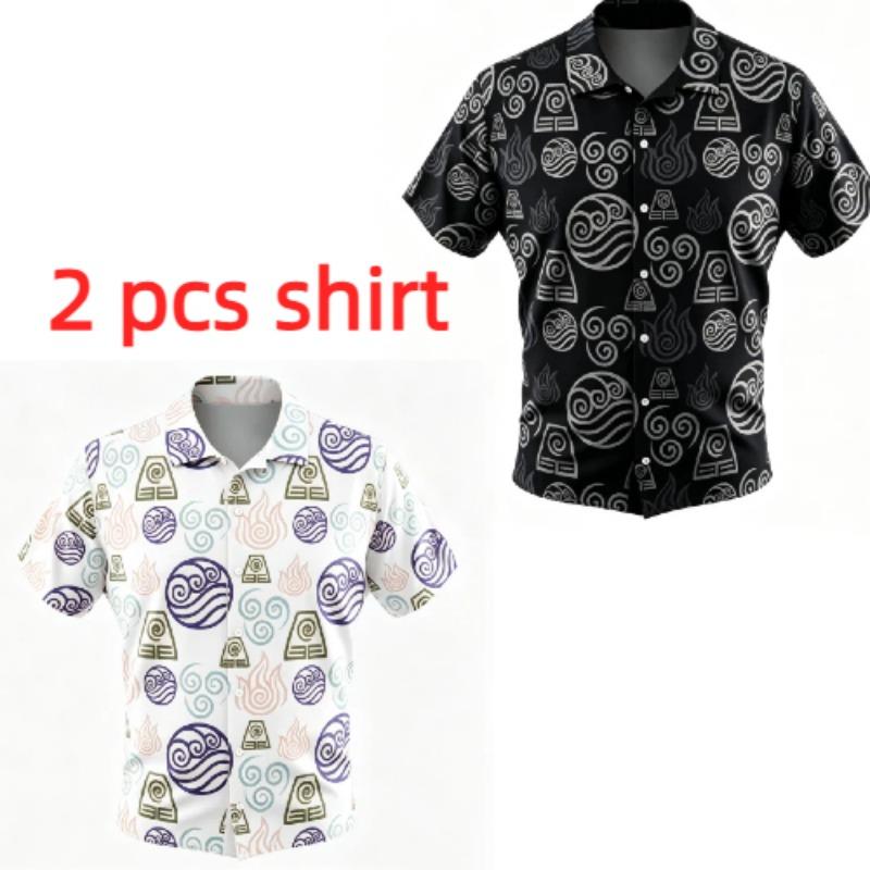 Mysterious Ancient Symbols Pattern Printing Shirt Hawaiian Beach Vacation Clothing Men's Street Style Shirt Daily Men's and Women's Shirt