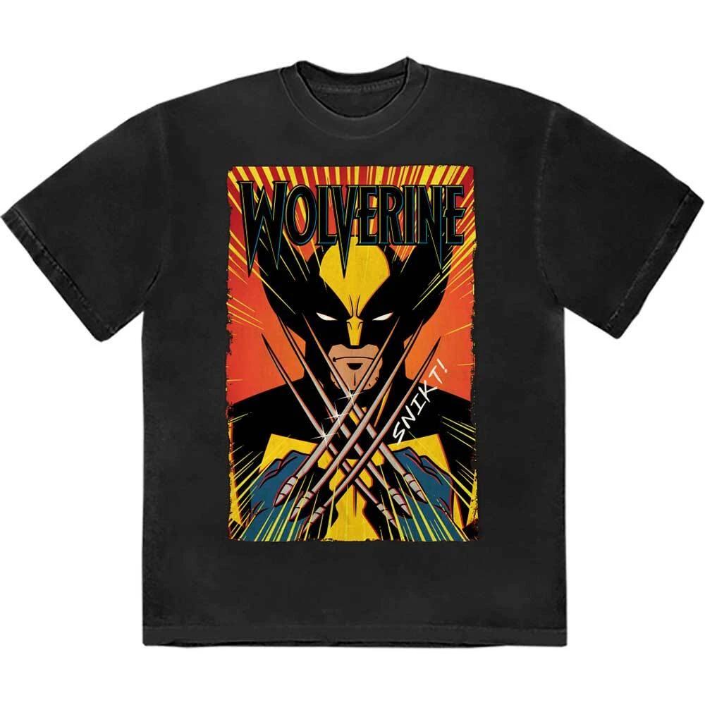 Marvel Comics Wolverine Claws T-Shirt Black New S