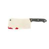 Halloween Bloody Fake Knife Masquerade Prop - Blood-Splattered Plastic Kitchen Simulation