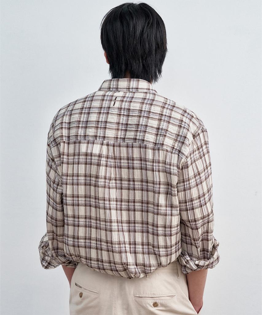 SIECLE Plaid Shirt (Ivory)