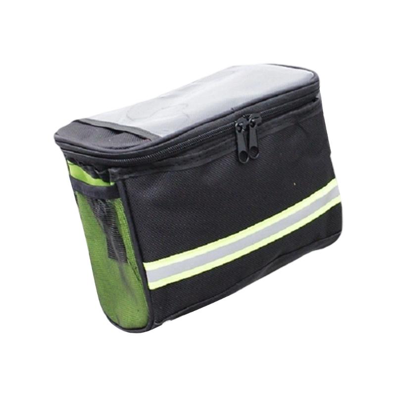 Waterproofs Bike Handlebar Bags Bicycles Front Storage Pouches Cycling Pouches Phone Bags with Removable Shoulder Strap