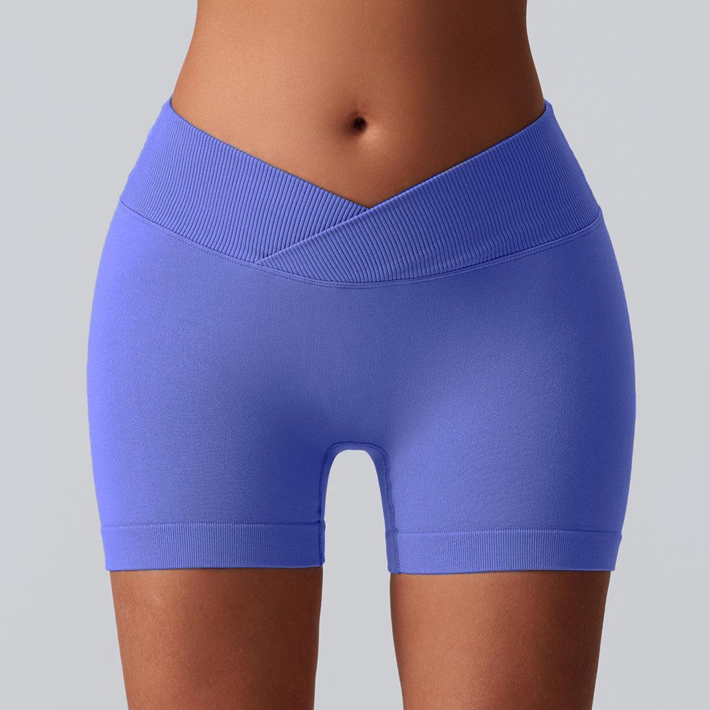 Outdoor Hip Lifting Dreiteilige Yoga-Shorts Hohe Taille Fitnesshosen Sport-Laufshorts Damen Yoga-Kleidung Schnelltrocknende Shorts Damen