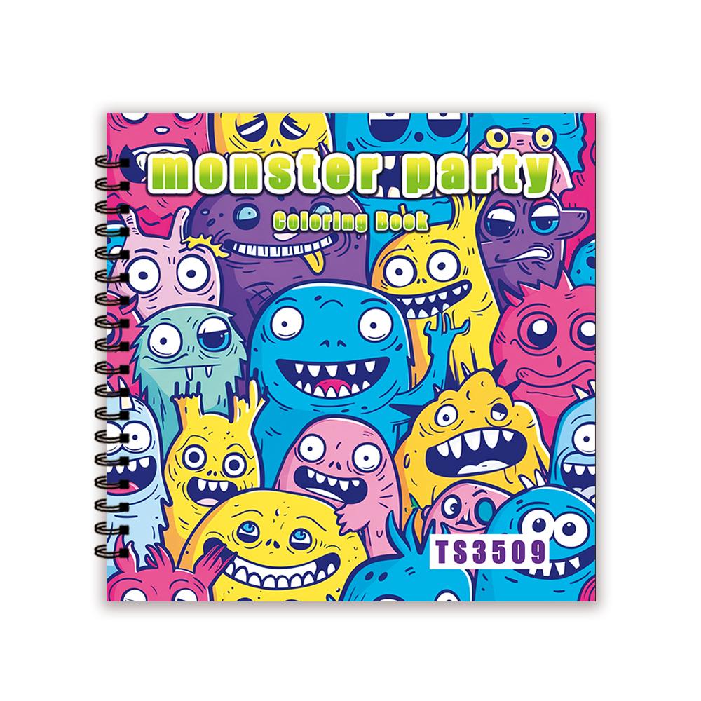 

1pc Adult Spiral Coloring Book - 30 Sheets, 8.26x 8.26, 100gsm Thick Paper, Christmas Gift, Back to School Gift,Halloween Gift