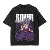 Anime Dragon Ball Printed Tshirt Mens and Womens Washed Tshirt High Quality Vintage Cotton Tshirt Harajuku Tops