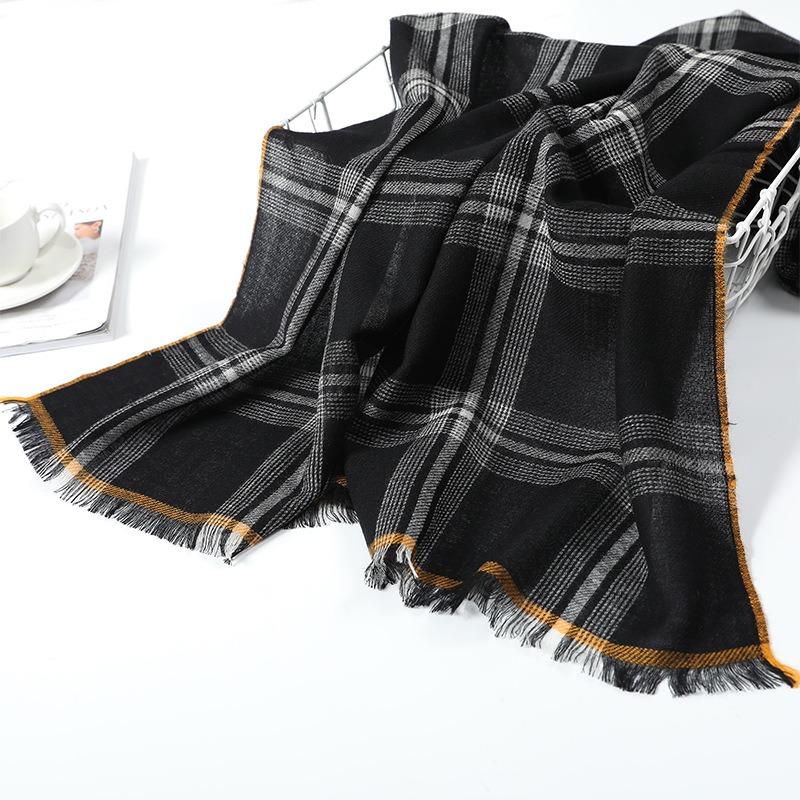 Spring and Autumn high-luxury shawl with light and thin women's dual-purpose scarf wool silk scarf soft scarf