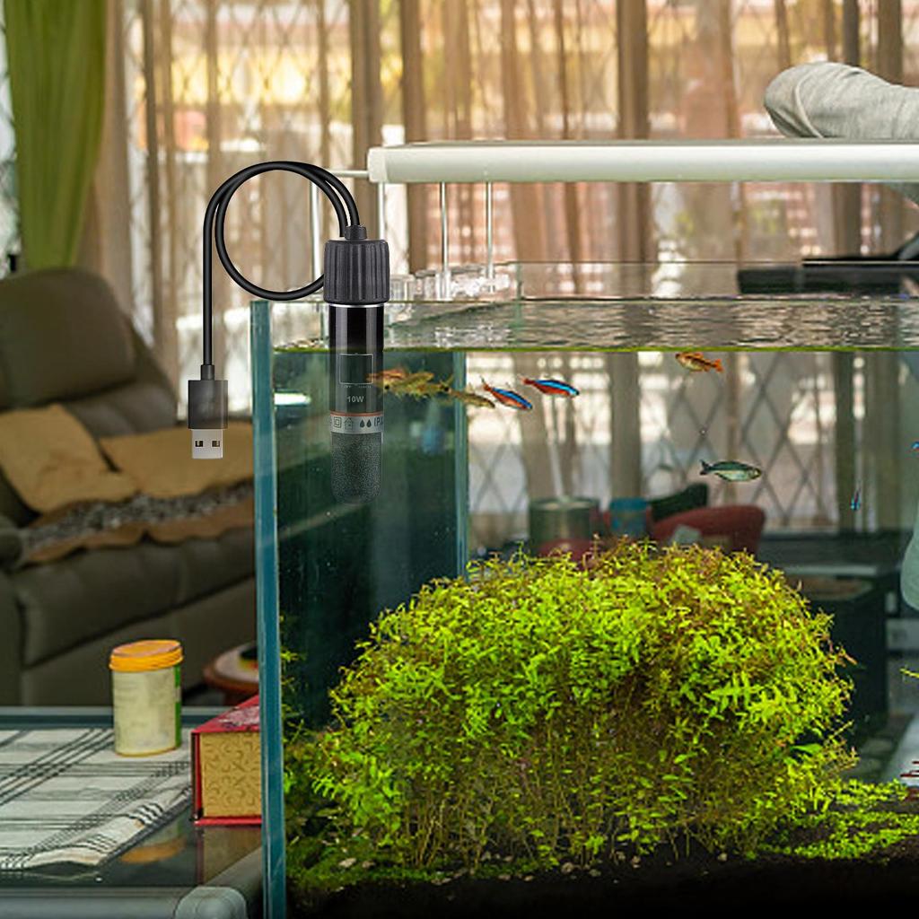 Heater For Aquarium Small Aquarium Heater Small 10W Submersible Heating Rod Warmer For Saltwater Crab Turtle Home Freshwater