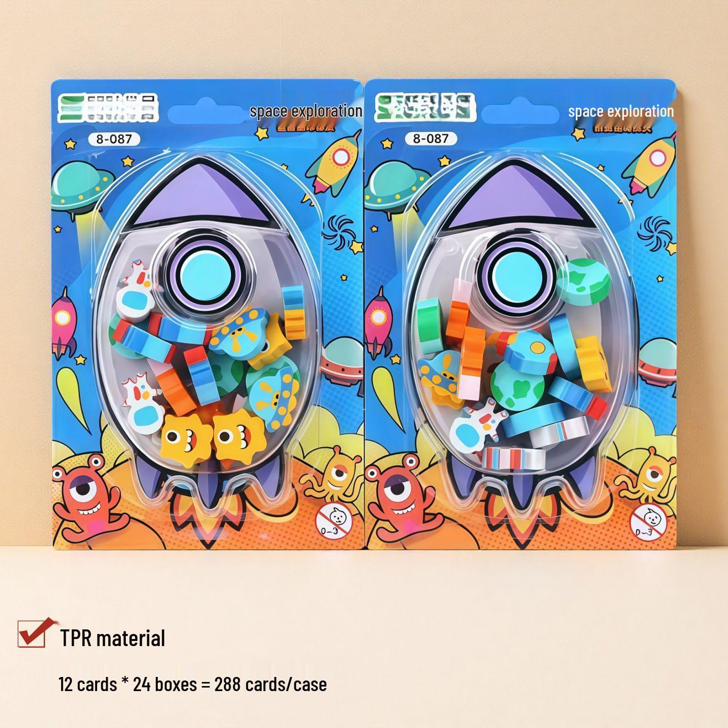 Creative Cartoon Fun Eraser Set - Easy to Erase, No Trace