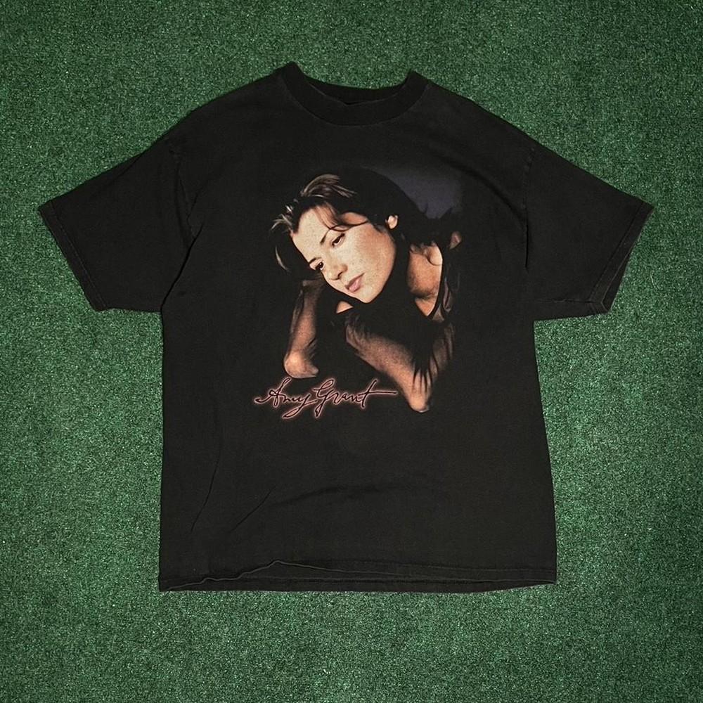 Эми Грант 1998 Тур Behind The Eyes Футболка Черная ВСЕ Размеры Унисекс Рубашка Унисекс Футболка L