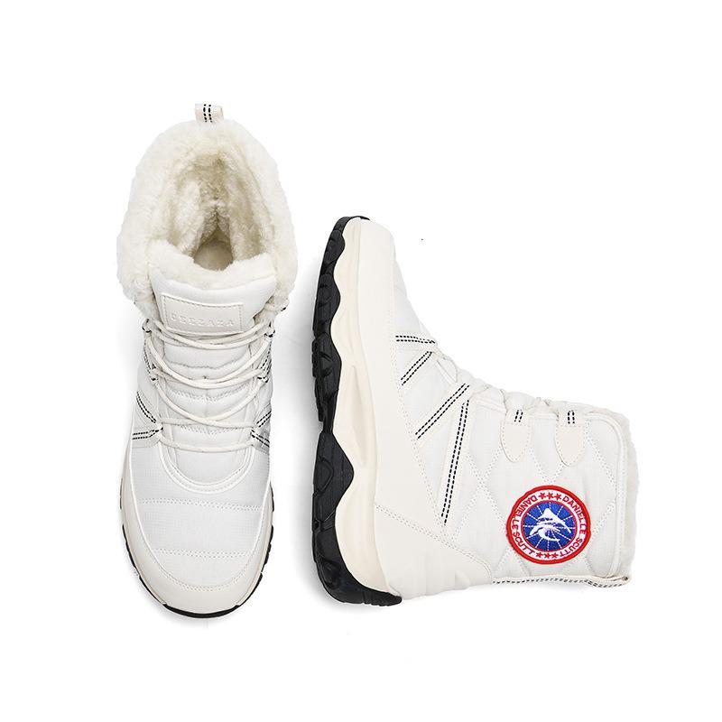 Snow boots women's winter piled thickened waterproof, non-slip and cold-proof outdoor cotton shoes