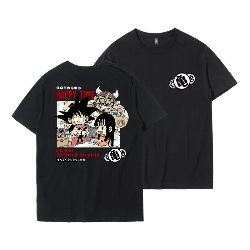 2026 Dragon Ball Trendige Marke Kollaboration Druck Herren Kinder Familie Kleidung Kurzarm T-Shirt
