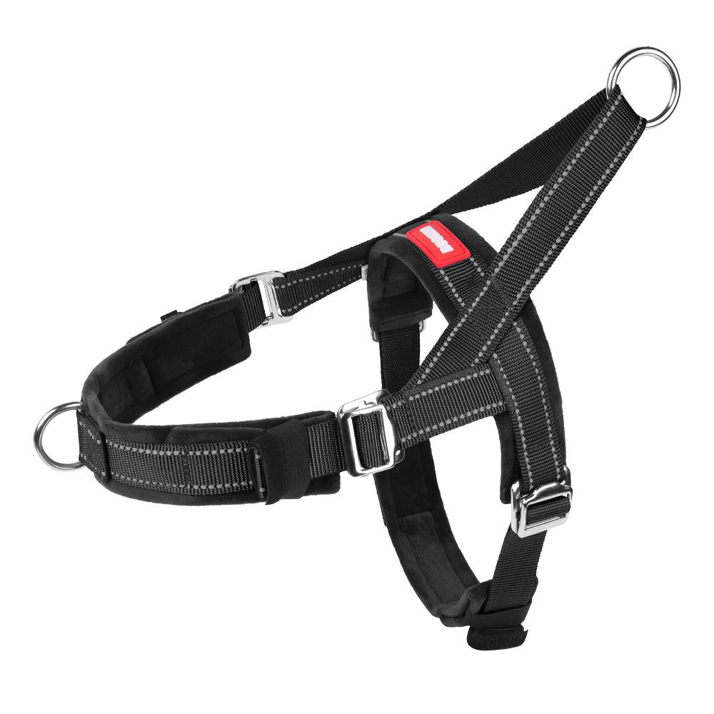 

New dog chest and back adjustable full size dog one size pass pet traction rope dog chest and back outdoor traction average size one yard pass (8-30kg)