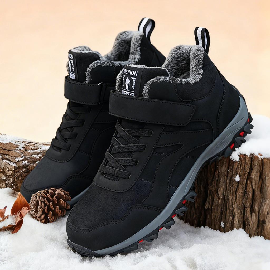 Warm Winter Shoes Men Boots With Fur Lightweight Comforty Outdoor Sneakers Classic Snow Boots For Unisex Winter Shoe Ankle Boots