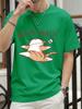 What The Cat With A Knife Printing TShirt Women Cotton Summer Short Sleeve Tees Comfortable Loose ONeck Tops Casual Clothes