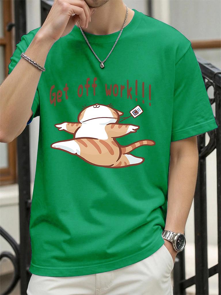 What The Cat With A Knife Printing TShirt Women Cotton Summer Short Sleeve Tees Comfortable Loose ONeck Tops Casual Clothes