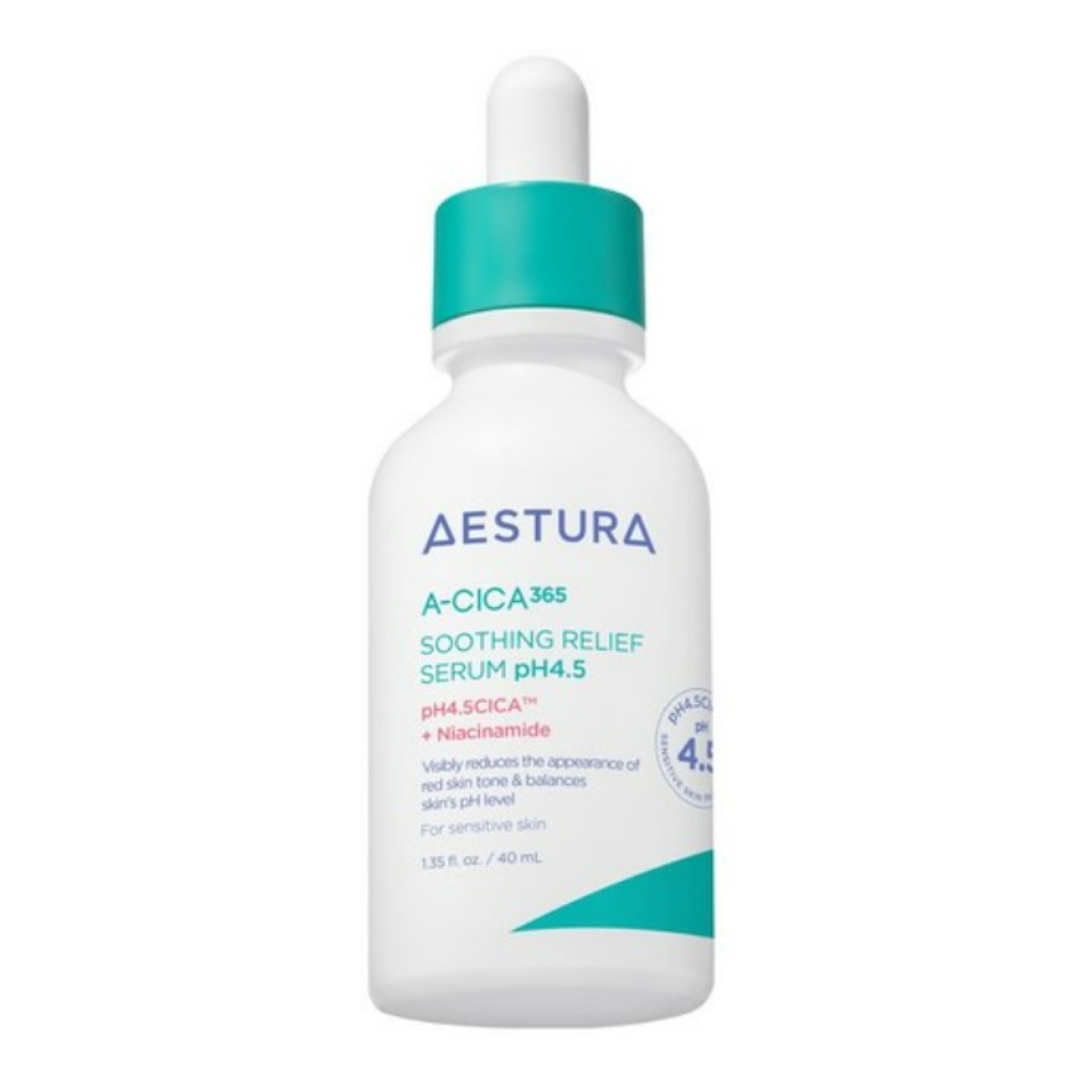 

Aestura A-Cica 365 Calming Trace Care Serum pH 4.5 40ml Premium Korean Derma Skincare Soothing Repair Serum