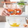 Egg Shell Opener for Raw Eggs Egg Cracker Tool Hard Boiled Egg Peeler Stainless Steel Egg Separator for Raw Eggs Kitchen Gadgets