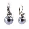 Les Trésors De Lily [J6237] - Gray 'Sissi' Designer Earrings
