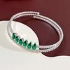 1 Zircon Double-layer Open Bracelet Ins Adjustable Fashionable Crystal Bracelet
