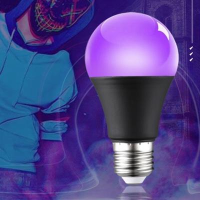 Aluminium UV Purple Bulb Portable 360 Glow E26/E27 Spiral Purple Black Light Bulb 10W 85-265V Home