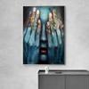 Modern Abstract Colored Fingers Canvas Painting Posters and Prints Wall Art Pictures for Living Room Wall Decoration Cuadros