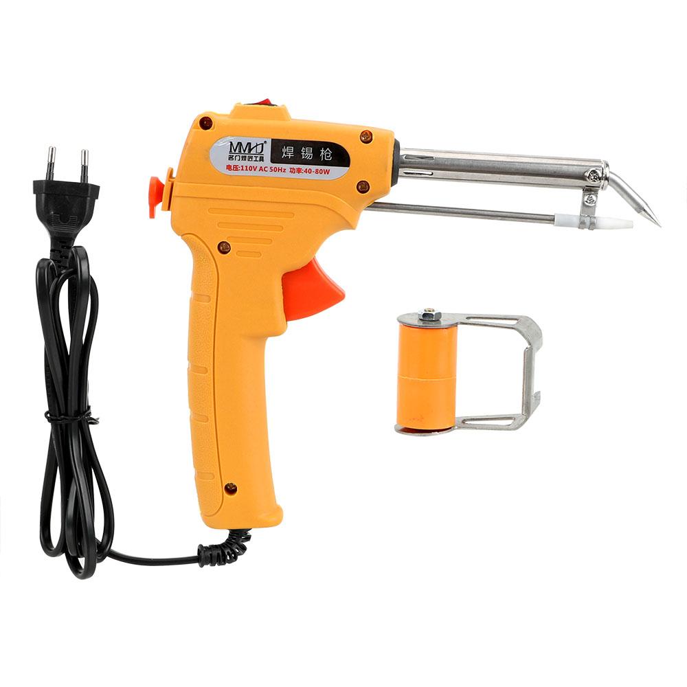 DIYWORK 110V/220V 60W Tin Soldering Iron Automatic Send Tin Gun Pump Welding Tool Handheld EU/US Plug Electric Soldering Iron