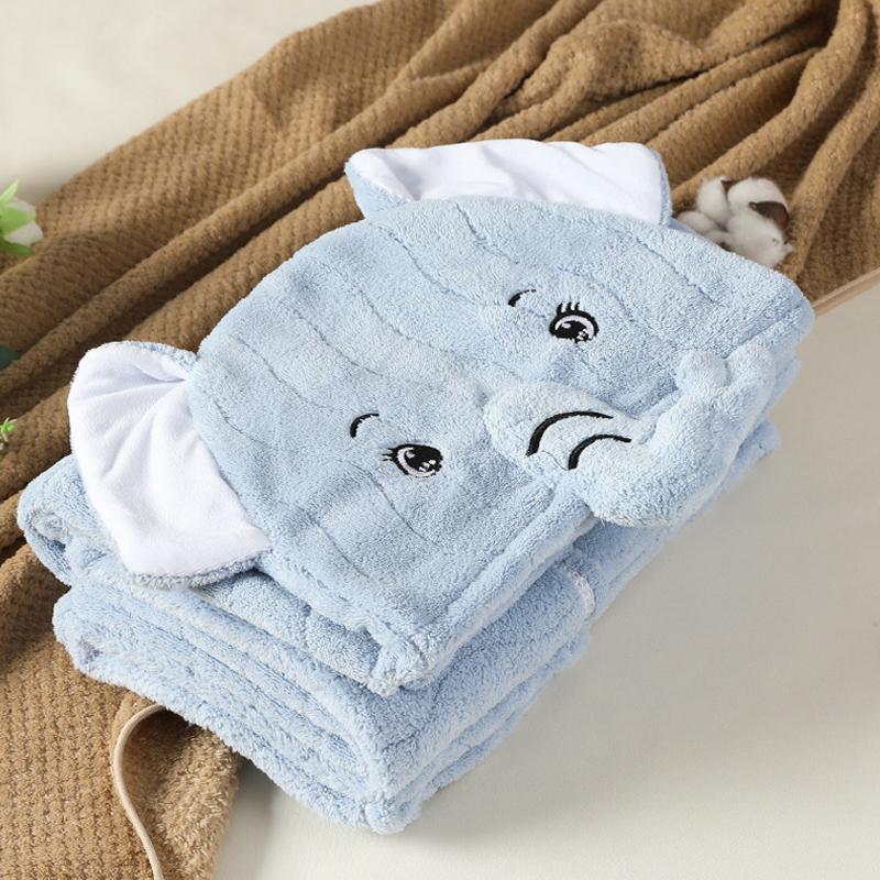 Baby Hooded Bath Towels Cartoon Animal Newborn Soft Towel Blanket Toddler Bathrobe Warm Sleeping Swaddle Wrap for Boys Girls