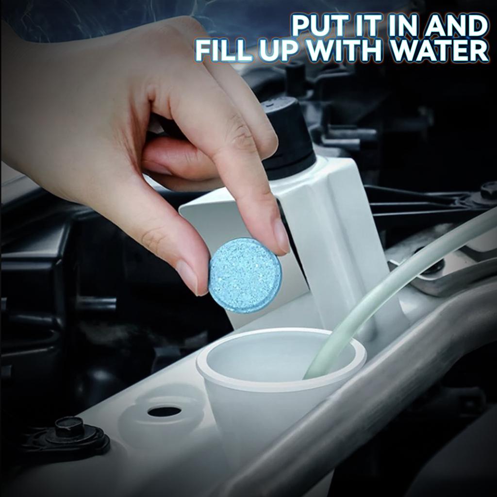 10 Pack Car Windshield Washer Effervescent Tablets – Blue Concentrated Cleaner Tablets For Windshield Washer Fluid - View #5
