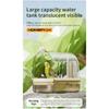 Bain d'oiseaux suspendu transparent circulation d'eau automatique bain douche pour oiseaux facile à nettoyer design peu encombrant accessoire de cage à oiseaux