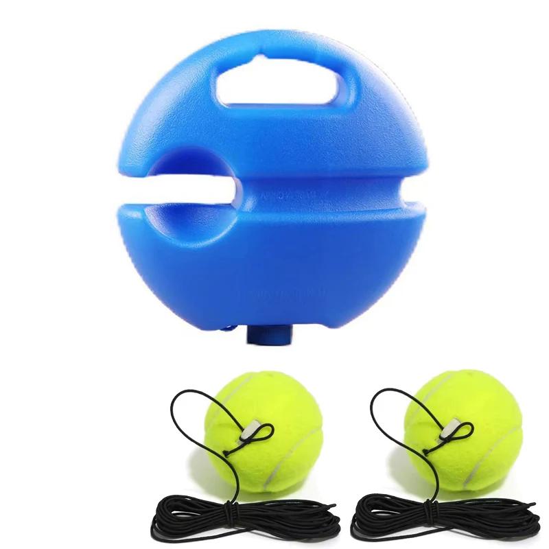 Professional Tennis Training Aids Bases With Elastic Rope Ball Practice Self-Duty Rebound Tennis Trainer Tennis Practice Tool