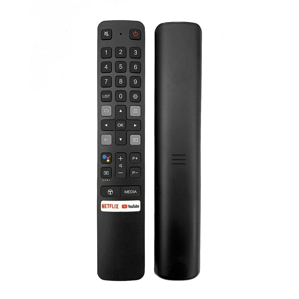

Новый оригинальный RC901V FMR1 для TCL Android 4K LED Smart TV Bluetooth Голосовой пульт дистанционного управления RF с приложениями Netflix Youtube