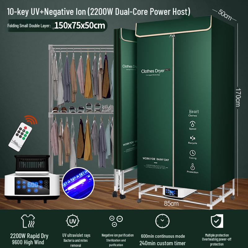 Foldable Household & Dormitory Underwear and Baby Dryer Cabinet & Rack