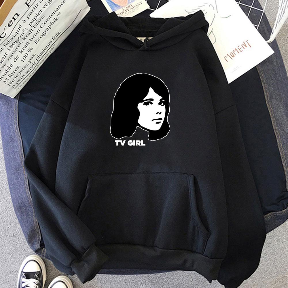TV Girl Heavy Mental Streetwear Hoodies Winter Fleece Comfortable Hooded Sweatshirts Long Sleeve Sudaderas Harajuku Casual Hoody