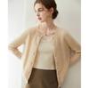 Women's Pure Cashmere Round Neck Cardigan - Autumn/Winter, Twelve-Gauge, Solid Color, Single-Breasted Sweater