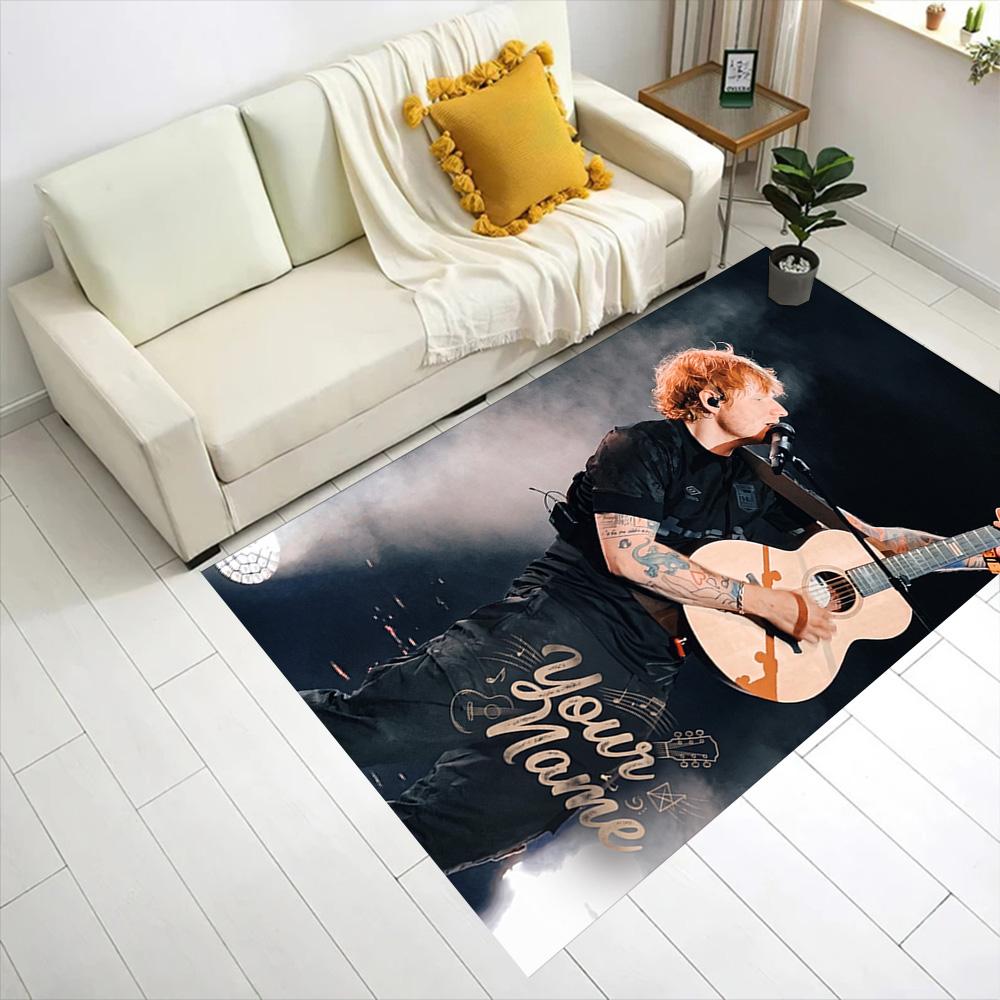 Sheeran Customized Name Floor Rug Office Rug Perfect for Balcony Foyer Entryway Playrooms Antislip Carpet Office home decor Spiritual Gift