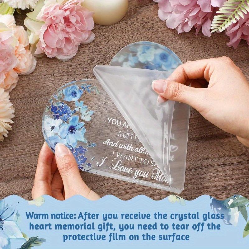 Blue Floral Mom Gift - Grateful Birthday & Mother's Day Acrylic Present