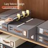 Upgraded Non-woven Four-Piece Bedding Storage Box Set with Leather Handles