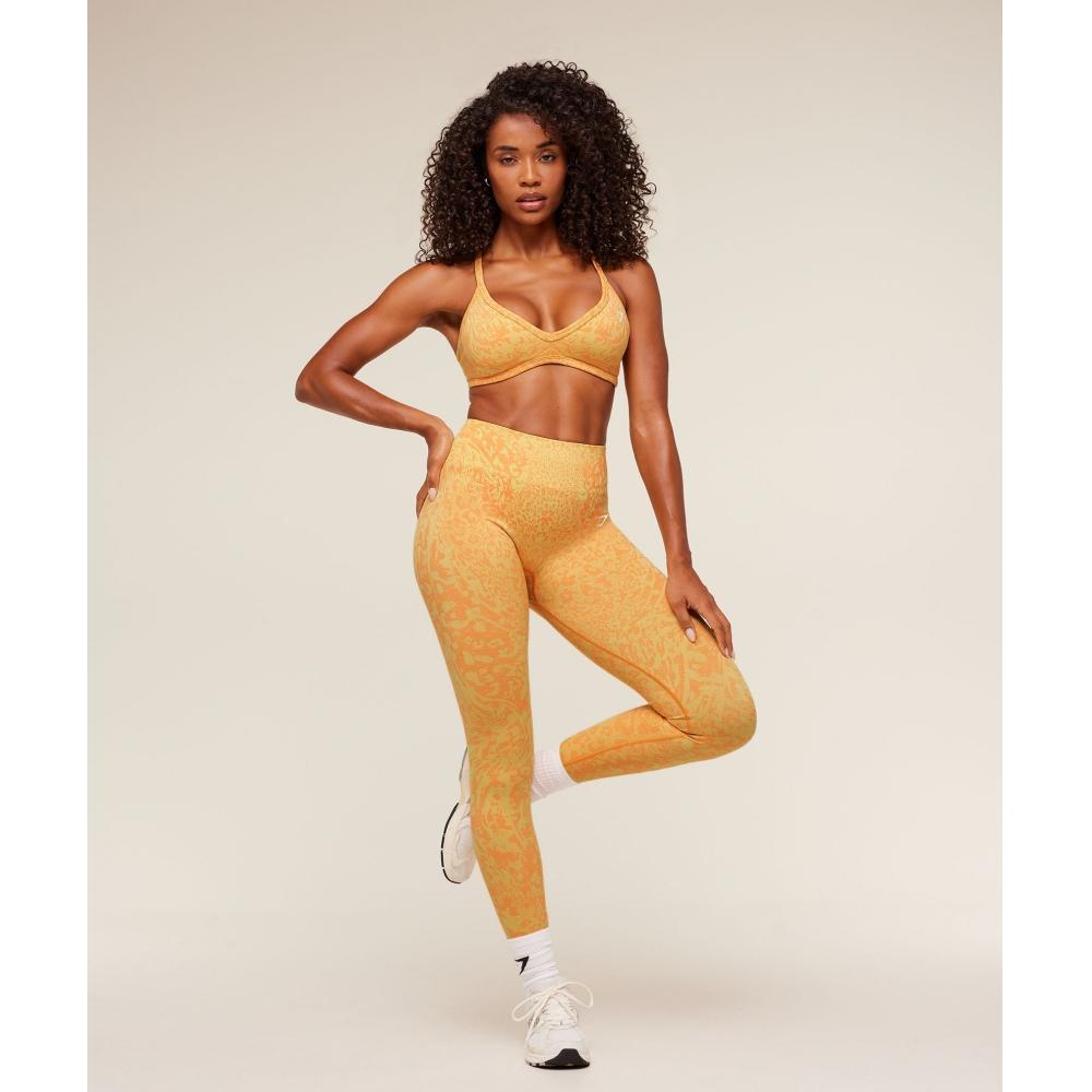 Gymshark חזיית ספורט Adapt Animal X Whitney צהוב סורבה    אפרסק Dayglow B5c7q Ybzv