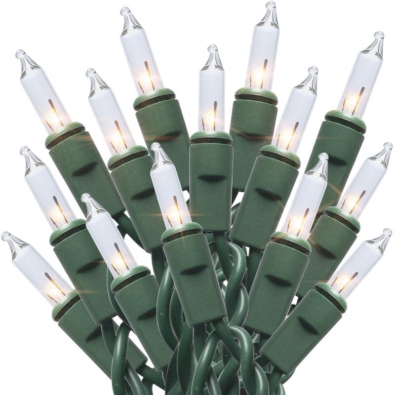 UL588 US Standard Outdoor Waterproof 100-Light Christmas String with Clear Tungsten Filament