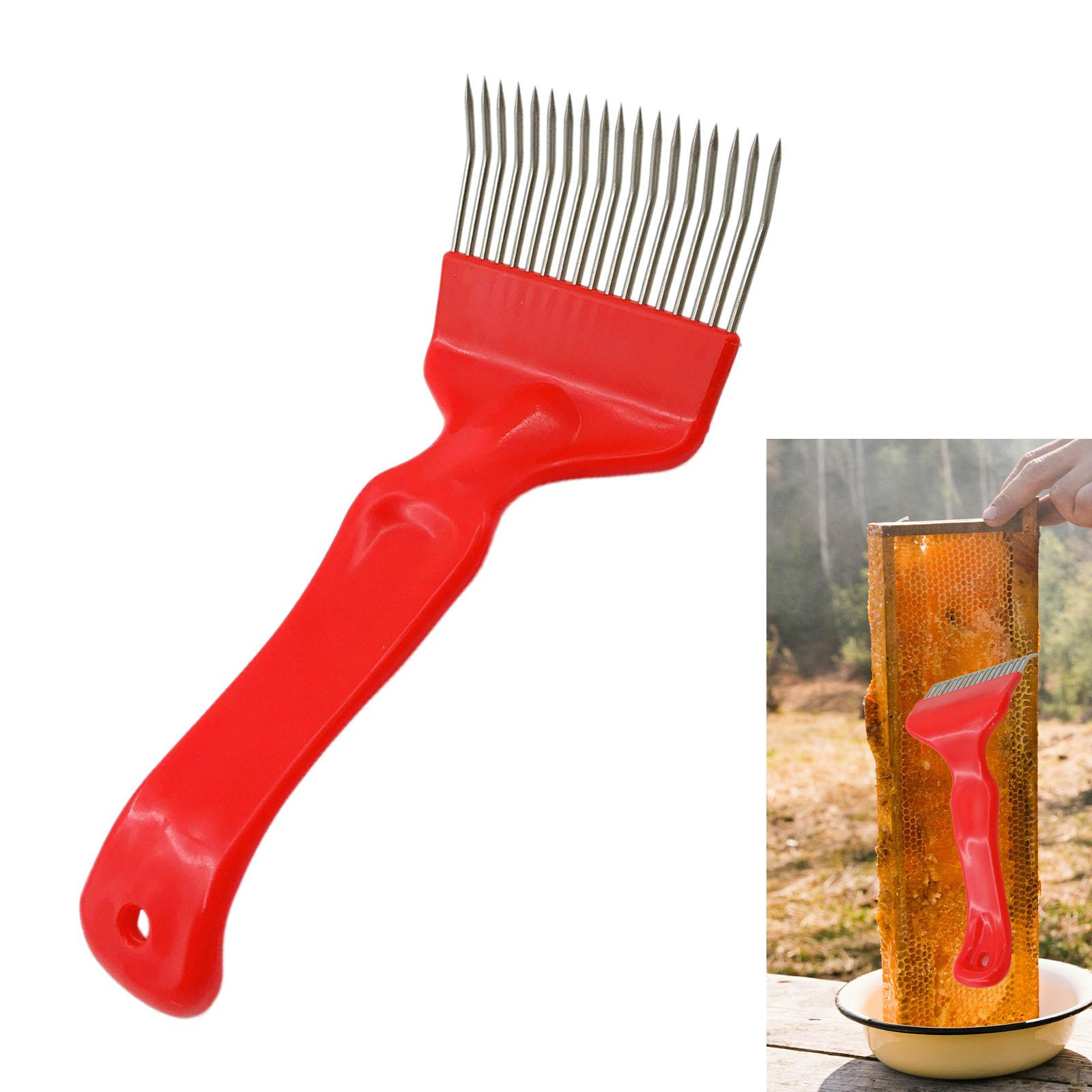 Пчеловодческий нож-вилка для снятия восковых крышечек Портативный Нержавеющая сталь Зубцы Соты