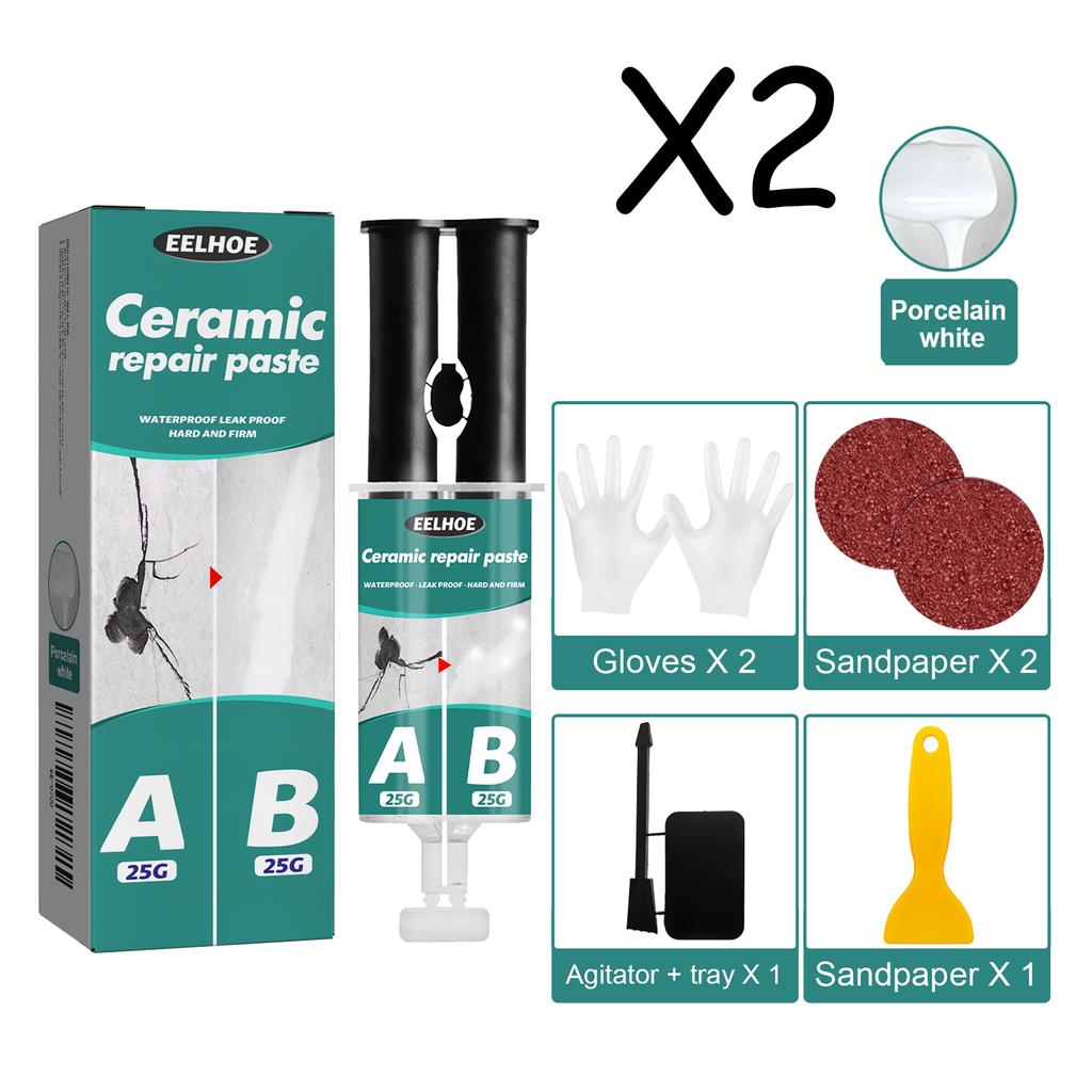 Agente de Reparo Profissional para Azulejos e Mármore Pasta Cerâmica para Piso Cola Epóxi Cola Ab Cola para Preenchimento de Buracos Rachaduras para Rachadura de Azulejo Metálico