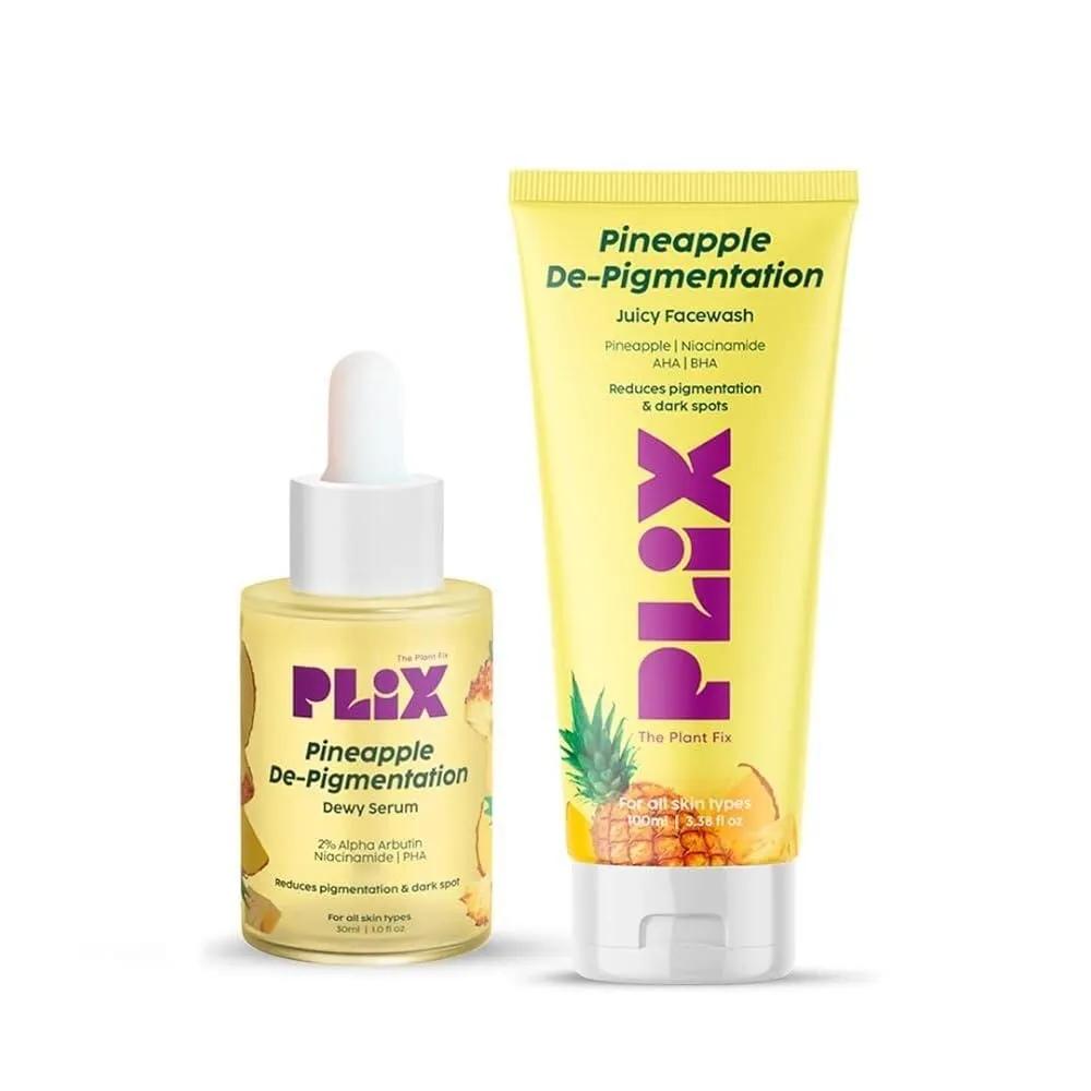 

PLIX - THE PLANT FIX 5% Fine Foaming Face Wash Rum Combo Pigmentation Dark Spots Dullness Brightening Even Complexion | All Skin