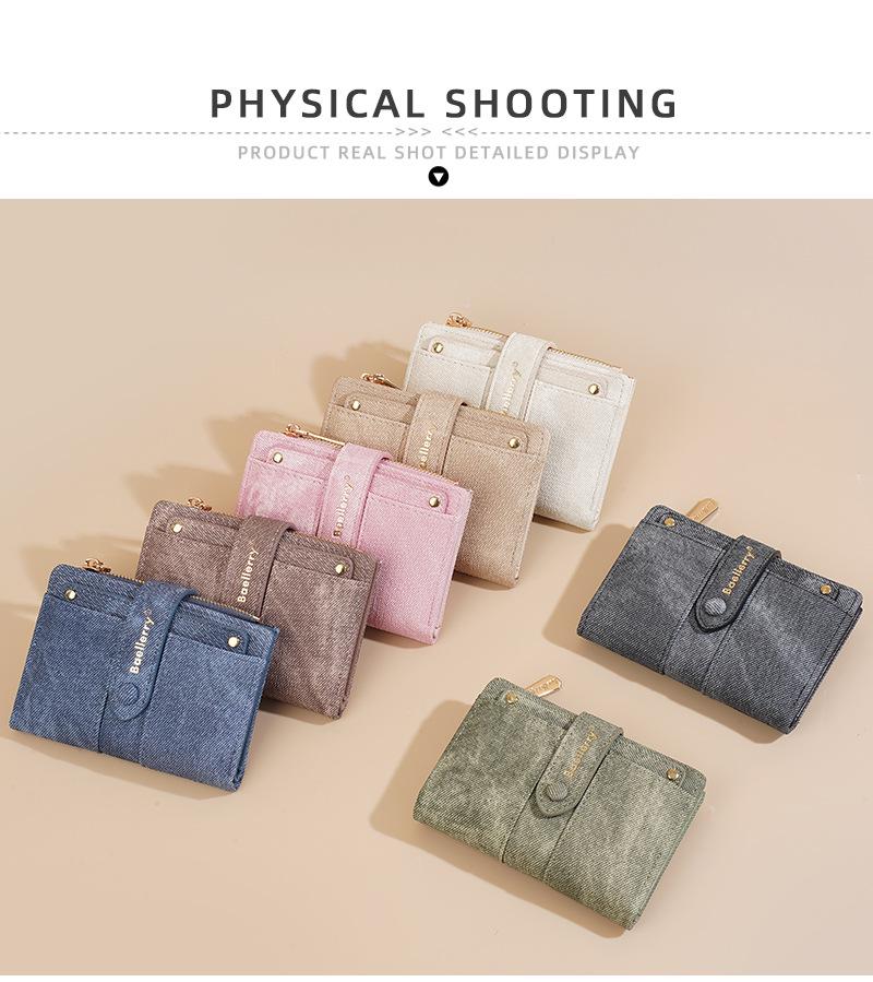 Portefeuille Mini Chic pour Femme - Porte-cartes Élégant pour Étudiants