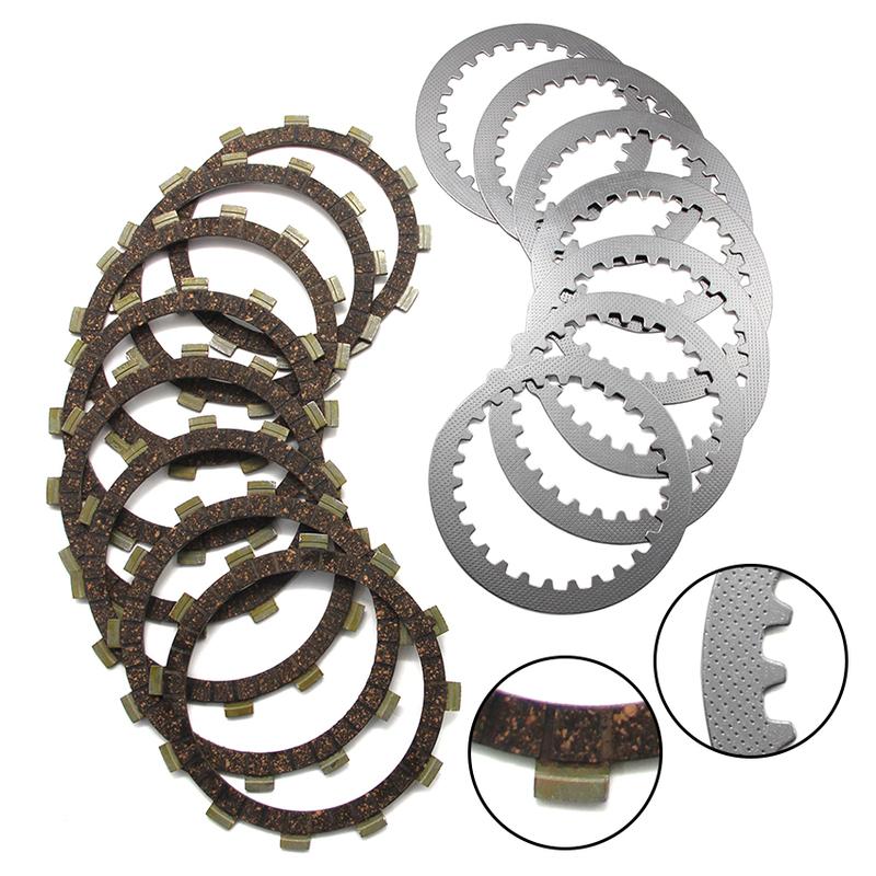 Complete Clutch Disc Kit Friction & Steel Plates For Yamaha XJ600 XS500 FZ600 YX600 Radian Vintage 4H7‑16321‑02 371‑16325‑00