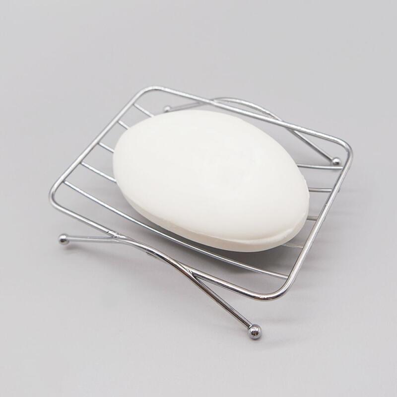 Stainless steel soap dish practical square