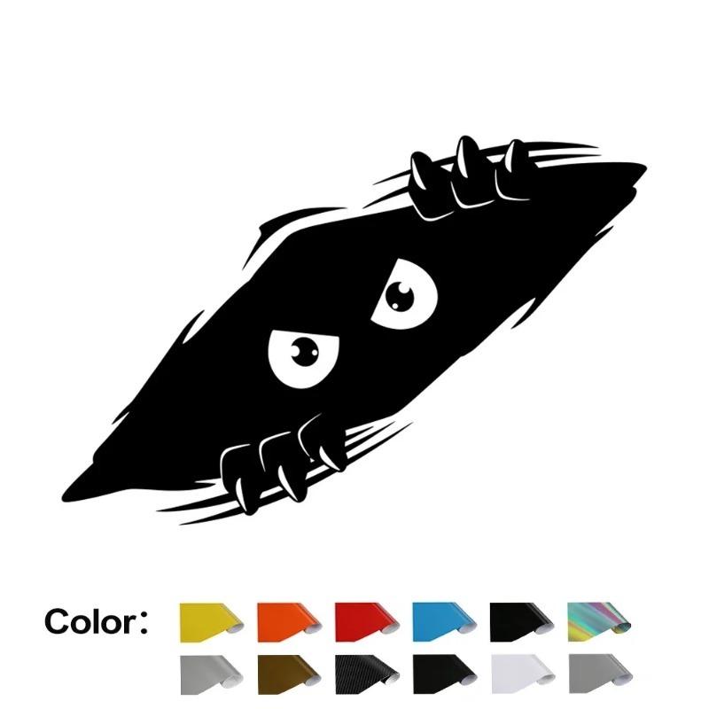 Engrave Creative Eyes Car Sticker Funny Decals Vinyl Waterproof Stickers For Window Side Body Decoration Universal Styling