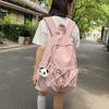 Versão Coreana Mochila para Meninas do Ensino Médio Ins Simples Grande Capacidade Nicho Literário Mochila Campus Mochila de Viagem