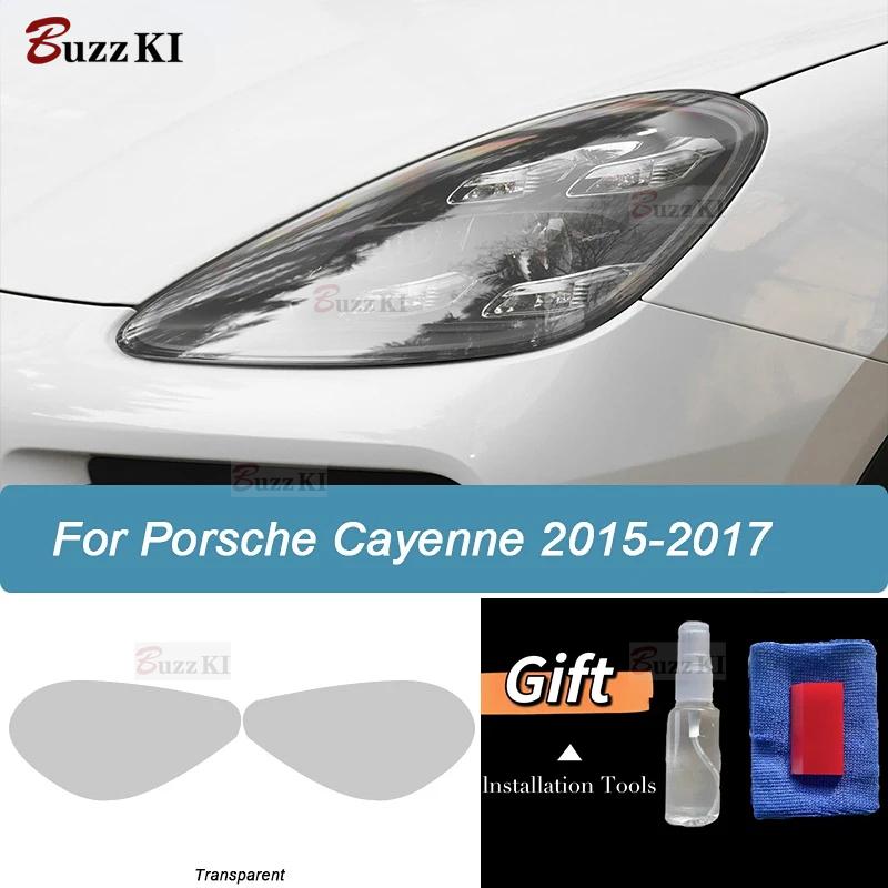 Per Porsche Cayenne 958 Macan Panamera 971 Taycan 911 Pellicola Protettiva Fari Auto Vinile Oscurato Nero Fumè Adesivo Trasparente
