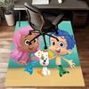 1pc Bubble guppies Design Printed Area Rug Carpet for Bedroom Living Room Home Decor Rugs Mat Non Slip Mat Rug for Bedside
